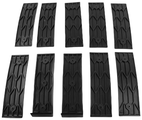 Yobadam 10 Piece Boat Trailer Bunk Slide Pads and Enders, 3 X 10in Boat Trailer Slides, Easier Launching Loading Glide Bunk Slicks with Screws, Reduces Friction