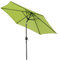 Angel Living 300cm Parasol de Acero con Inclinación, con Manivela, Sombrilla con Mástil de Acero de 38mm para Patio Terraza Playa (Manzana verde)