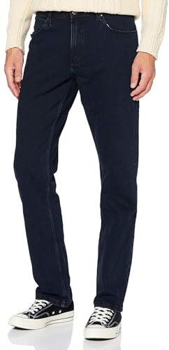Wrangler Herren Red Kabel Straight Jeans , Blue Black, 32W / 32L
