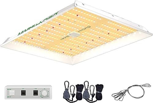 MARSHYDRO Newest TS 1000 LED Grow Light 100x106CM Dimmable Grow Lights Daisy Chain Grow Lights Full Spectrum for Indoor Plants Seeding Veg Flower Growing Lamp