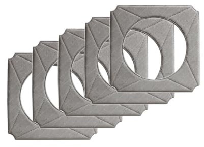 Trade-Shop 5X Hochwertiges Reinigungs-Pad/Mikrofasertuch/Wischtuch waschbar für Ecovacs Winbot W-950 W950 W950-SW