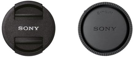 Sony ALC-F405S Vordere Objektivklappe für SEL-P1650 schwarz, 40.5 mm & ALC-R1EM Objektivdeckel (hinten) für Alpha-NEX-Kameras