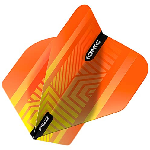 RED DRAGON Hardcore Ionic Orange Dart Flights Standard Dart Flights 3 Sets pro Packung (9 Wellen in total)