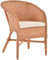 Korb-Outlet Klassischer Rattan Club-Sessel inkl. Polster Beige Rattansessel Flechtsessel (Terracotta)
