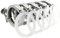 Beduan 1.5 Sanitary Tri Clamp 304 Stainless Steel Single Pin Heavy Duty Tri Clamp Clover with Wing Nut for Ferrule TC 1.5 (5 Pack, 1.5 Inch)