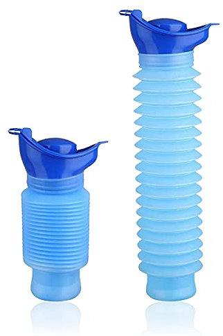 Mini Urinario,Urinario portátil,urinario de Escalada Unisex para Acampar,Seguro y Reutilizable,Adecuado para Viajar,Acampar,Hacer Senderismo y Viajar (A)