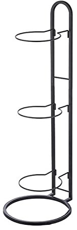 ERZU Étagère de rangement pour ballons, support de rangement pour ballons de sport, étagère de rangement verticale pour garage, 3 empiles, support de basket-ball, pour volley-ball, football,
