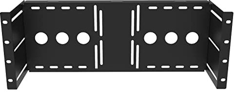 JINGCHENGMEI 4U Universal VESA LCD Monitor Mounting Bracket for 19 inches Server Rack or Cabinet, Black (MMB)