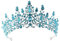 Hochzeit Braut Kristall Tiara Strasssteine Mädchen Haar Krone Prinzessin Stirnband Krone Haarschmuck für Hochzeit Verlobung Geburtstag Party Schönheitswettbewerb Bühnenauftritte,Blau