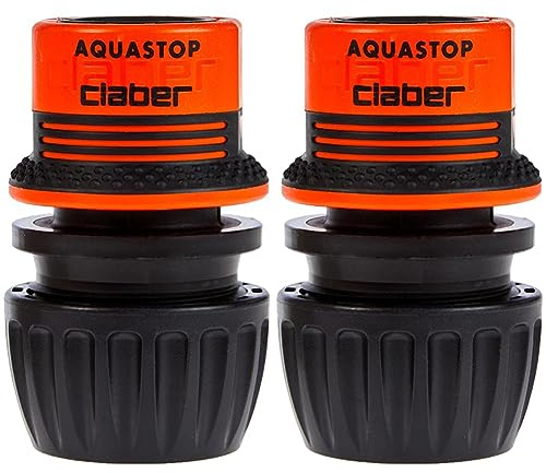 Claber 8549 Raccordo rapido da 1/2 - 5/8 - 3/4, 1 pezzo (Confezione da 2)