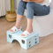 Toilettenhocker Klappbar - Physiologischer Hocker Badezimmer für Erwachsene und Kinder - WC Hocker (Blau)