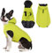 Vejaoo Regenmantel Hund Wasserdicht, Reflektierend Regenjacke mit Kapuze für Hund, Verstellbare Winddicht Regenjacken für Kleine Mittelgroße Groß Hunde Spaziergäng XZ015(Grün,S)