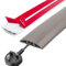 GELINTONG Floor Cord & Wire Cover,Cable Trunking,3Meter Extension Cable Channel,Flexible Self-Adhesive,Protect Cables & Prevent Trip Hazards,Cable Protector & Hider,Cable Cavity 12mm (W) x 8mm (H)