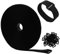 Sukmax Adjustable Cable Straps, Black Reusable Fastening Cable Ties, Hook and Loop Securing Strap for Cable Tidy, Cable Management Wires Cords Ties,20mm Wide 10m Length