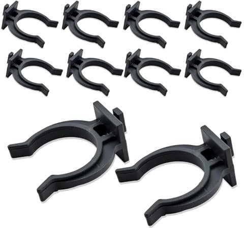 NIYATA 10Pcs Clips Plinthe Cuisine, Clips Fixation Plinthe Cuisine 28mm,Clip pour Plinthe en ABS,Clip pour Plinthe en PVC pour Canapés,Tables,Lits,Meubles TV