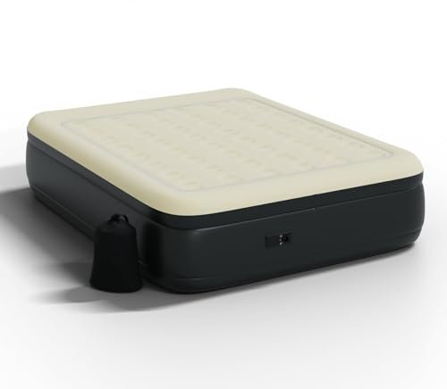 Luftmatratze | selbstaufblasend | Pumpe | Gästebett | Reisebett | Notbett | Campingbett | Doppelbett | Luftbett | Flockvelours | ergonomisch | faltbar | wasserabweisend