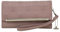 Steve Madden Damen Trifold Wallet, Mauve Logo geprägt, Einheitsgröße, Logobar Trifold Wallet Wristlet