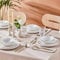 Karaca Streamline New Saturn Weiß 24-teiliges Tafelservice, Kombiservice 6 Personen