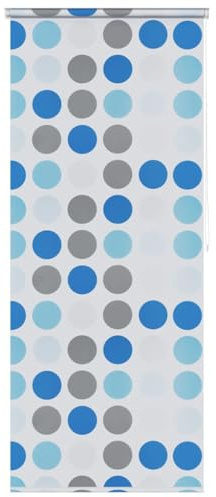 AJJHUUKI Badzubehör-Duschvorhänge-Duschrollo 120x240 cm Kreis