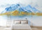 STROXTH WALLPAPER Papier Peint Panoramique Zen 3D Peint À La Main Zen Abstrait Bleu Encre Mountain Water 150cmx105cm Chambre Salon Zen Poster Geant Mural
