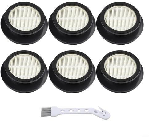 Set di filtri HEPA di ricambio per aspirapolvere senza fili SunSare X7A-US e Fieety-V7, lavabili, confezione da 6 per la pulizia, cattura il 99,97% delle particelle fino a 0,3 micron (confezione da 6)