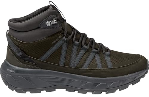 Jack Wolfskin Herren Wild Hike Texapore Mid Schuhe, Obsidian Moss, 45.5