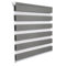WOLTU Doppelrollo Klemmfix ohne Bohren Holzlook Grau B110 x H150 cm, Duo Rollo Zebrarollo Fensterrollo Klemmrollo Seitenzugrollo Easyfix lichtdurchlässig & verdunkelnd Rollos für Fenster und Tür