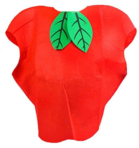 Petitebelle Apfel-Kostüm-Satz-Partei-Abnutzung Unisex Adult Clothing Einheitsgröße rot