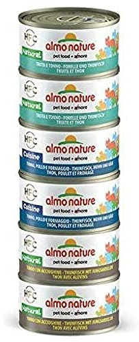 Almo Nature Megapack Katzenfutter nass - Sorten mit Thunfisch 6er Pack (6x70g)