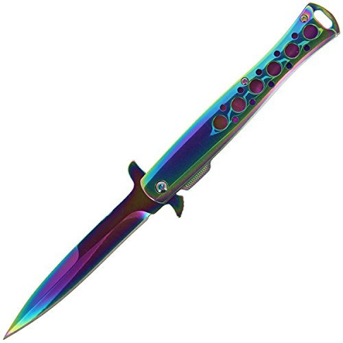 G8DS® Sport Linerlock-Rainbow, Regenbogen, Einhandmesser Taschenmesser