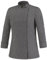 EGOchef Damen Kochjacke grau Slim FIT Druckknöpfe (XXL=50/52)