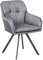 invicta INTERIOR Drehbarer Design Stuhl MR. Lounger grau mit Armlehne Sessel Esszimmerstuhl Drehbar