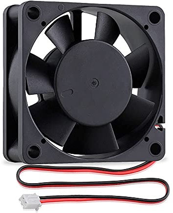 GDSTIME 60mm x 60mm Axial Fan 6020 2Pin Micro Fan 12V DC Brushless PC CPU Cooling Fan 4500 RPM 26.2 CFM Case Cooler For 3D Printer Computer Xbox Game Console Router TV box