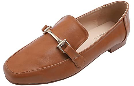 Feversole Women's Casual Comfy Snaffle Trim Loafer Flat Heel UK Size 3-7