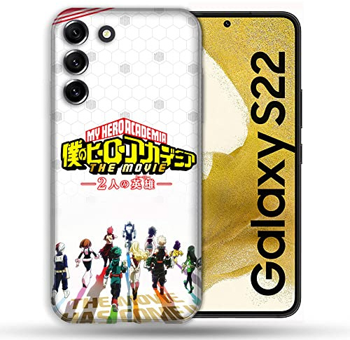 Schutzhülle für Samsung Galaxy S22, Manga My Hero Academia, Weiß