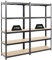 PROREGAL Mega Deal Schwerlastregal Ragnar 180x90x40 cm mit Fachlast 175kg Schwarz Garagenregal Kellerregal Werkstattregal Lagerregal Steckregal