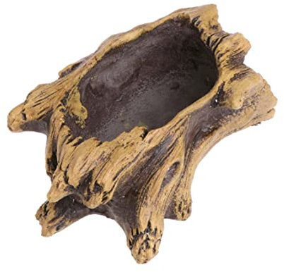 Hilai Blumentöpfe, Vintage Blumentöpfe Zement Pflanzer Imitation Stumpf Baumwurzel Holz Blumentopf für Sukkulenten Blumenpot Bonsai Dekor