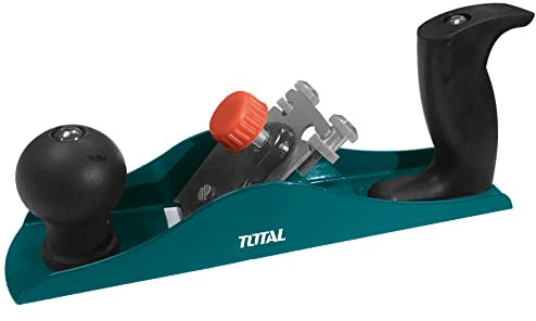 TOTAL - Cepillo Manual de Carpintero - Longitud de 235 mm - Cuchilla de 44 x 80 x 2 mm - Especial para Hacer Rebajes en Madera - Herramienta de Ebanistería