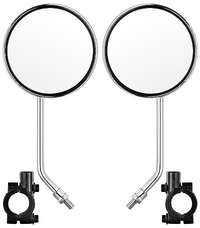 Specchio retrovisore per manubrio bicicletta, universale regolabile rotabile vintage sicuro trasparente per mountain bike, bici da strada, e-bike, motocicletta, scooter