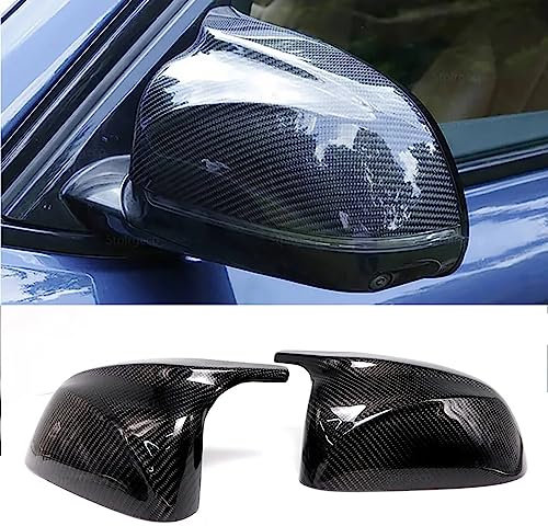 1 Paar Auto Spiegelkappen,Türspiegel-Abdeckungen,Links Rechts Seitenspiegel Abdeckkappen,Ersatz-Rückspiegel-Abdeckungen,für F20 F22 F23 F30 F31 F32 F33 F36 F87 M2 X1 E84（Carbon fiber sticker）
