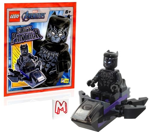 LEGO Marvel Avengers Super Heroes Minifigur - Black Panther with Jet (Limited Edition)