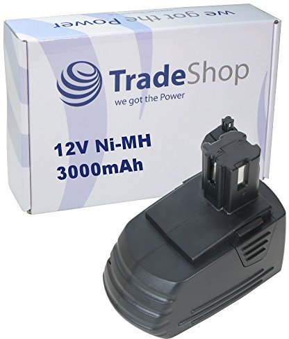 Trade-Shop NiMH Akku 3000mAh (12V) kompatibel mit Elektro Werkzeug Hilti SB12, SF120-A, SF121-A, SID 121-A, SFL 12/15 Flashlight Ersatz für Hilti SFB121, SFB126, SFB126A