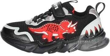 Bull Boys NIEDRIGE Sneakers DNAL3397 SCHWARZ/ROT