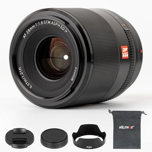 VILTROX 28mm F1.8 Objectif Principal Grand Angle Autofocus à Monture Z pour Appareils Photo Nikon à Monture Z Z5 Z50 Z6 Z6II Z7 Z7II ZFC Z30 Z9 Z8