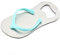 Décapsuleur en forme de tongs en acier inoxydable pour la maison, la cuisine, le bar, cadeau de Noël ou d'anniversaire pour homme et femme, argenté