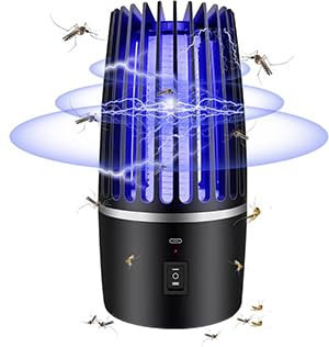 Electric Mosquito Killer Lamp, Electric Fly Killers Rechargeable Bug Zapper UV Fly Zapper USB Rechargeable Portable Insect Trap Night Light for Home Indoor Outdoor Summer Trip Camping