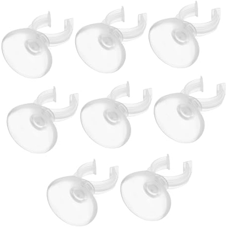BESPORTBLE Kunststoff Saugnapf Rohrclip Transparent 5.6mm Schlauchhalter Befestigung Für Aquarium Fischbecken Glas Oberfläche 8 Stück