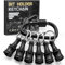 Bit Holder 1/4 Socket Gifts for Men-Fathers Day Gifts,Tool Organizers Mens Gifts for Him,Husband,Gadgets 1/4 Hex Shank Socket Screwdriver Drill Bit Holders Keychain Cool Stuff Ideas Hardware Gift