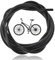 Bike Brake Cable Housing, Hydraulic Brake Hose Kit, Universal Bike Inner Brake Cable Housing Kit for Mountain Bike Road Bike and Road Bike Gear Kit (Black)
