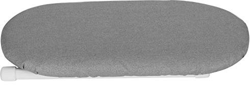 Mini Tabla de Planchar con Mangas Plegables, Mesa de Planchar con Cuellos y Puños para Uso en el Hogar y Viajes (Paño Plateado Anti-escaldaduras)